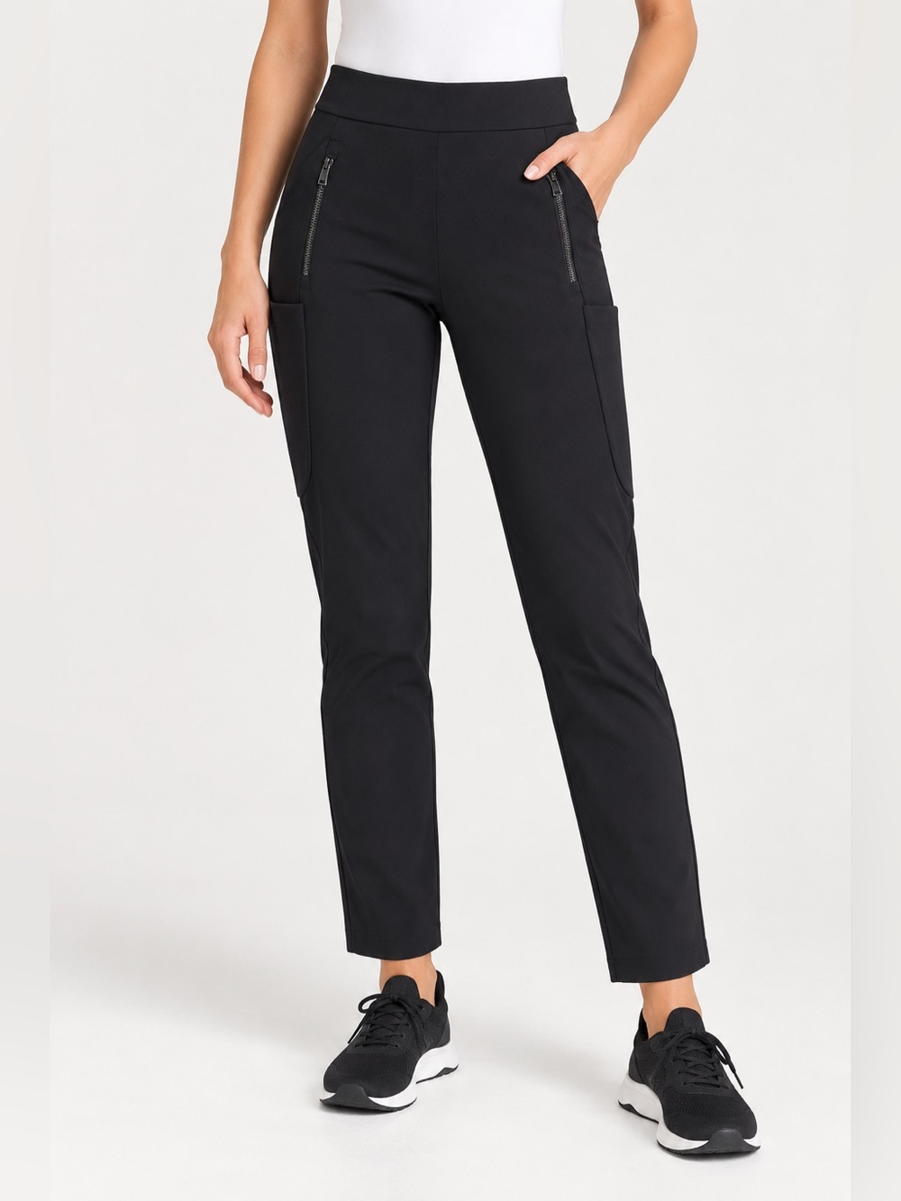 Athleta Headlands Hybrid Hiking Tight Black Size 6 Trek Tech Sculptek